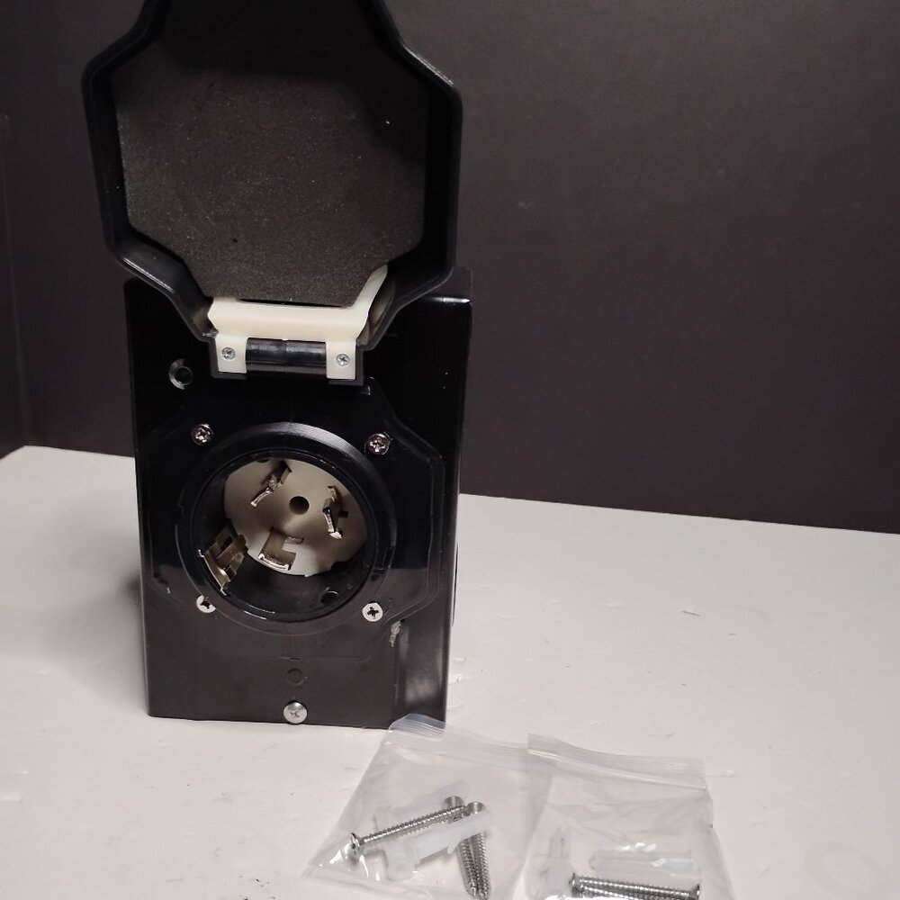 INTERTEK 50 Amp Generator Inlet Box 125/25c Volt RV/EV X1S250PC SS2-50P